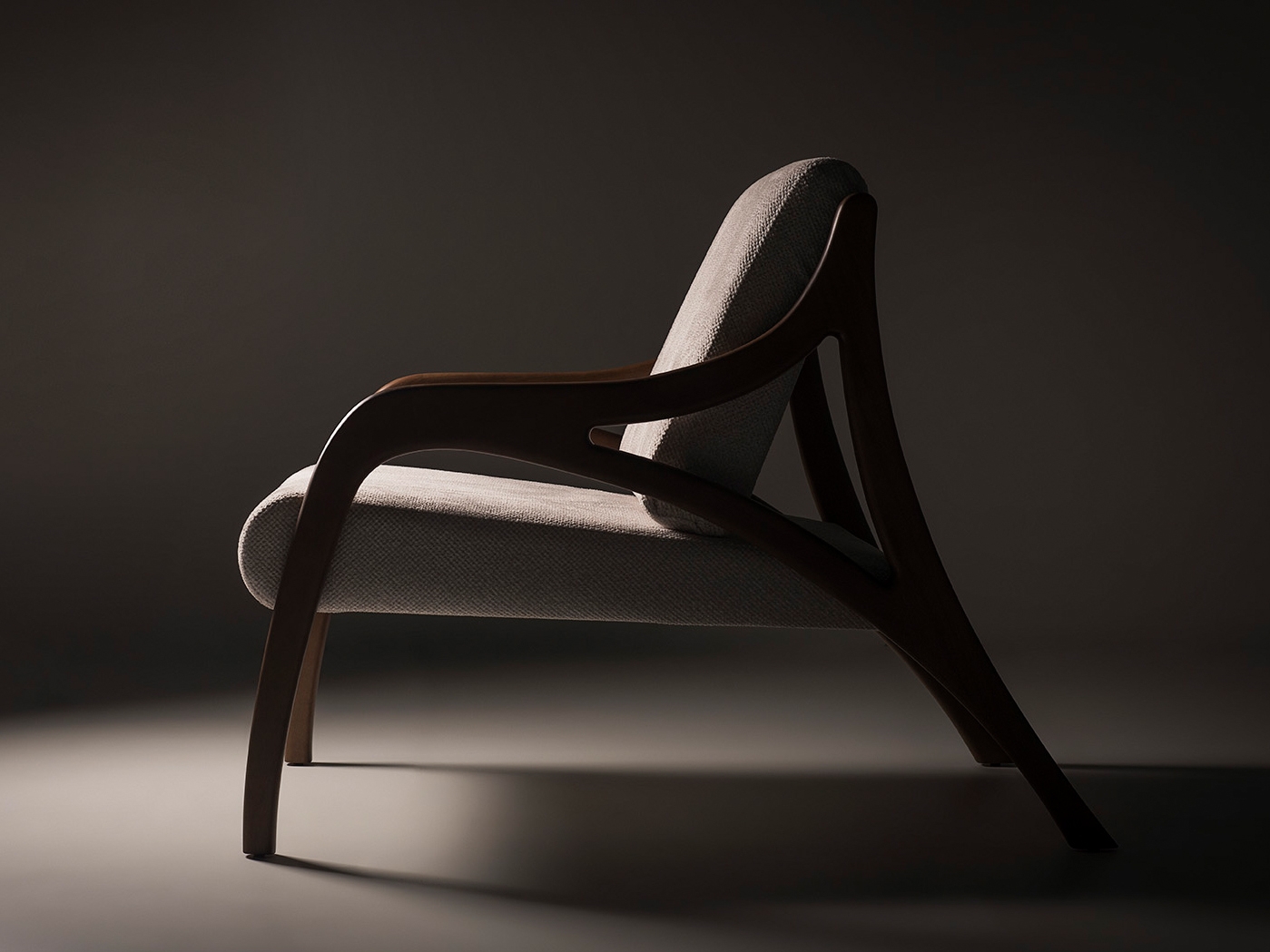 Poltronas  Poltrona Grazi  1481PM - SU158 - Estrutura Nogueira Starmobile Design