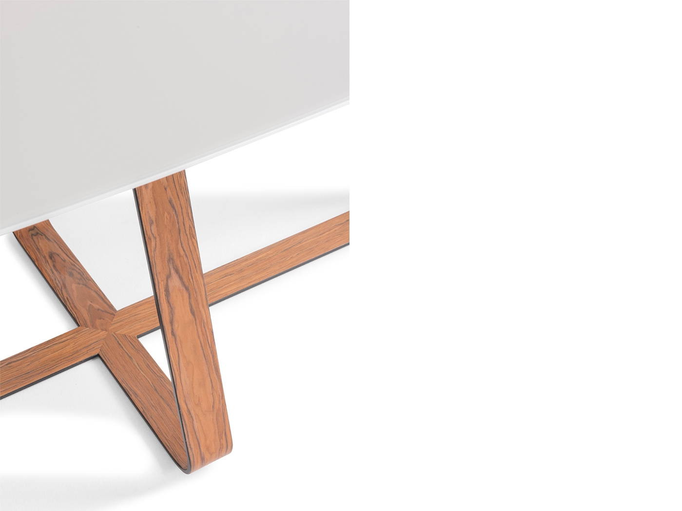 Mesas Mesa Jantar Loulé MJLO221LV – Vidro Branco – Castanho Starmobile Design