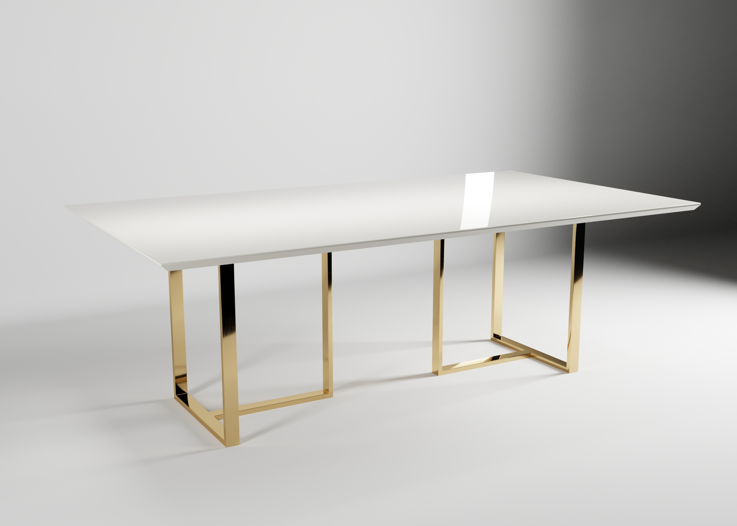 Mesas Mesa Jantar Liv MJL221V – Branco – Gold Starmobile Design