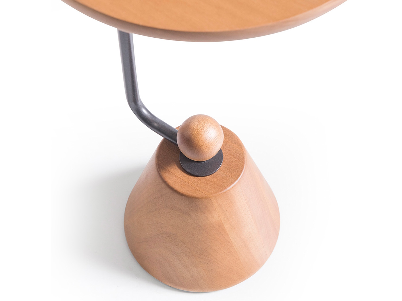Lançamentos 2026 Mesa Lateral Sapucaia  MLSAP3055 - 300 x 550mm - Estrutura e Vidro HS11F - Madeira Mel Starmobile Design