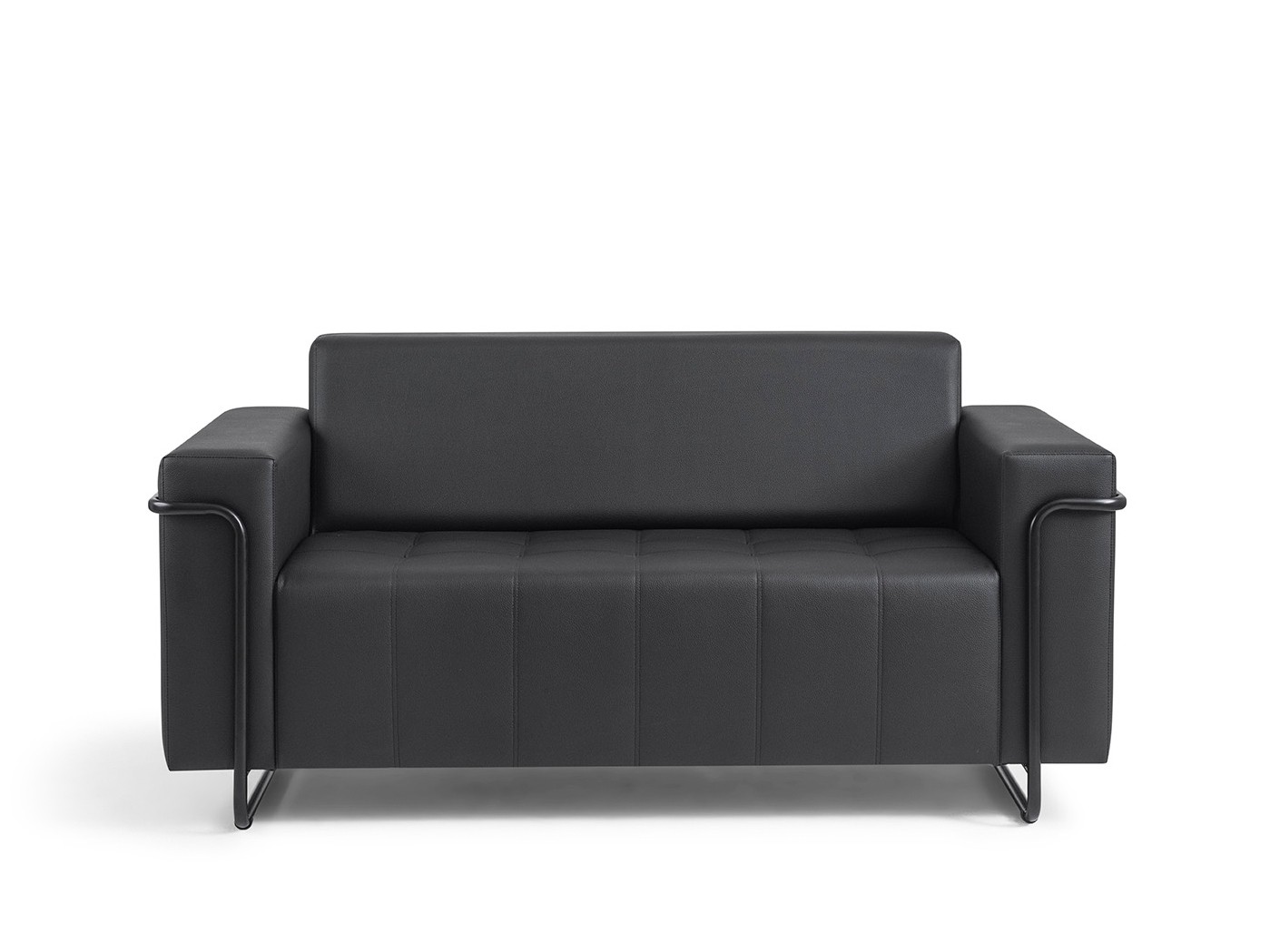 Sofás  Sofá Lyon  1114/2E - PU054 – Epóxi Preto Starmobile Design