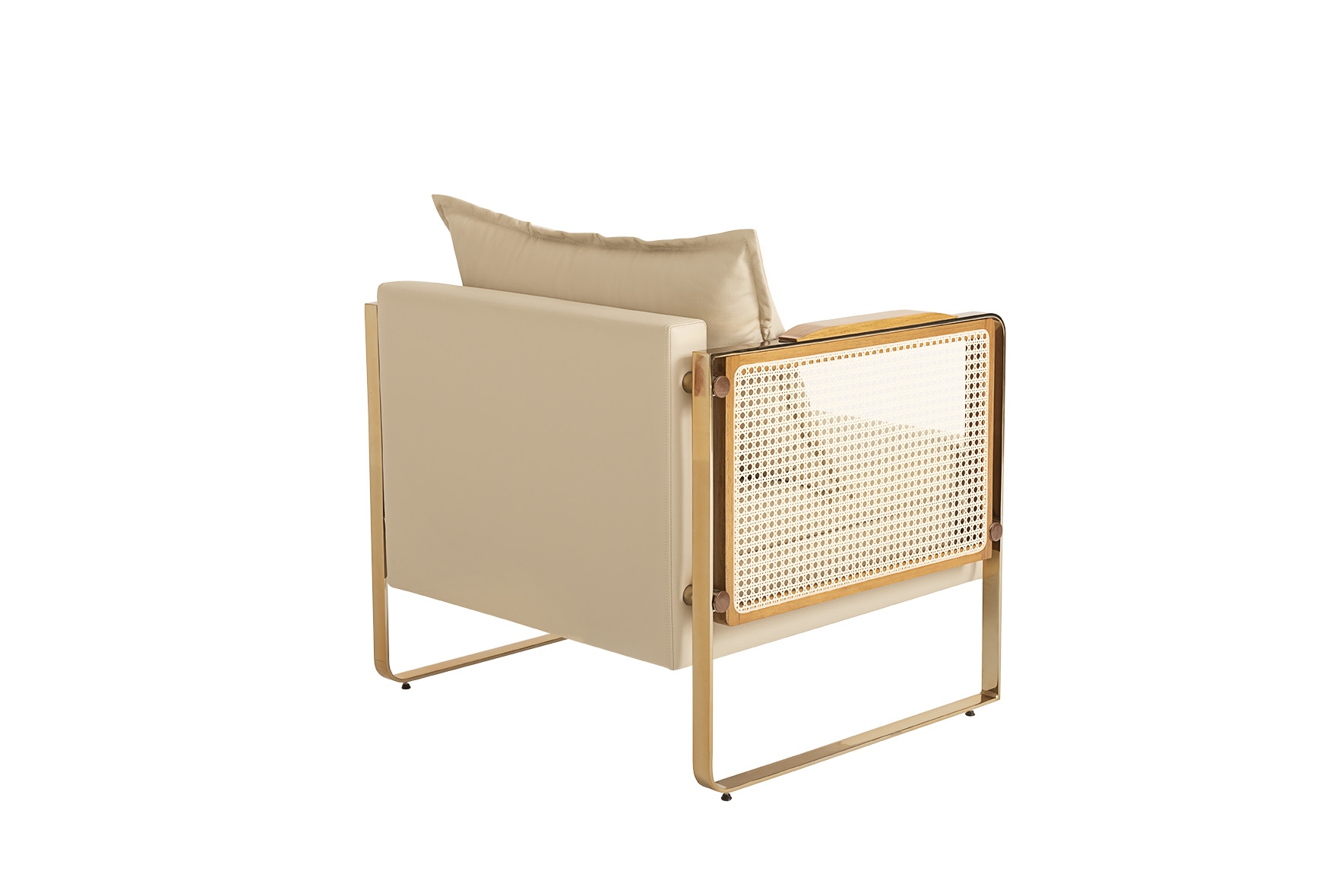 Poltronas  Poltrona Ari  1393PMTTSCP - CN007 - Gold/Castanho Starmobile Design