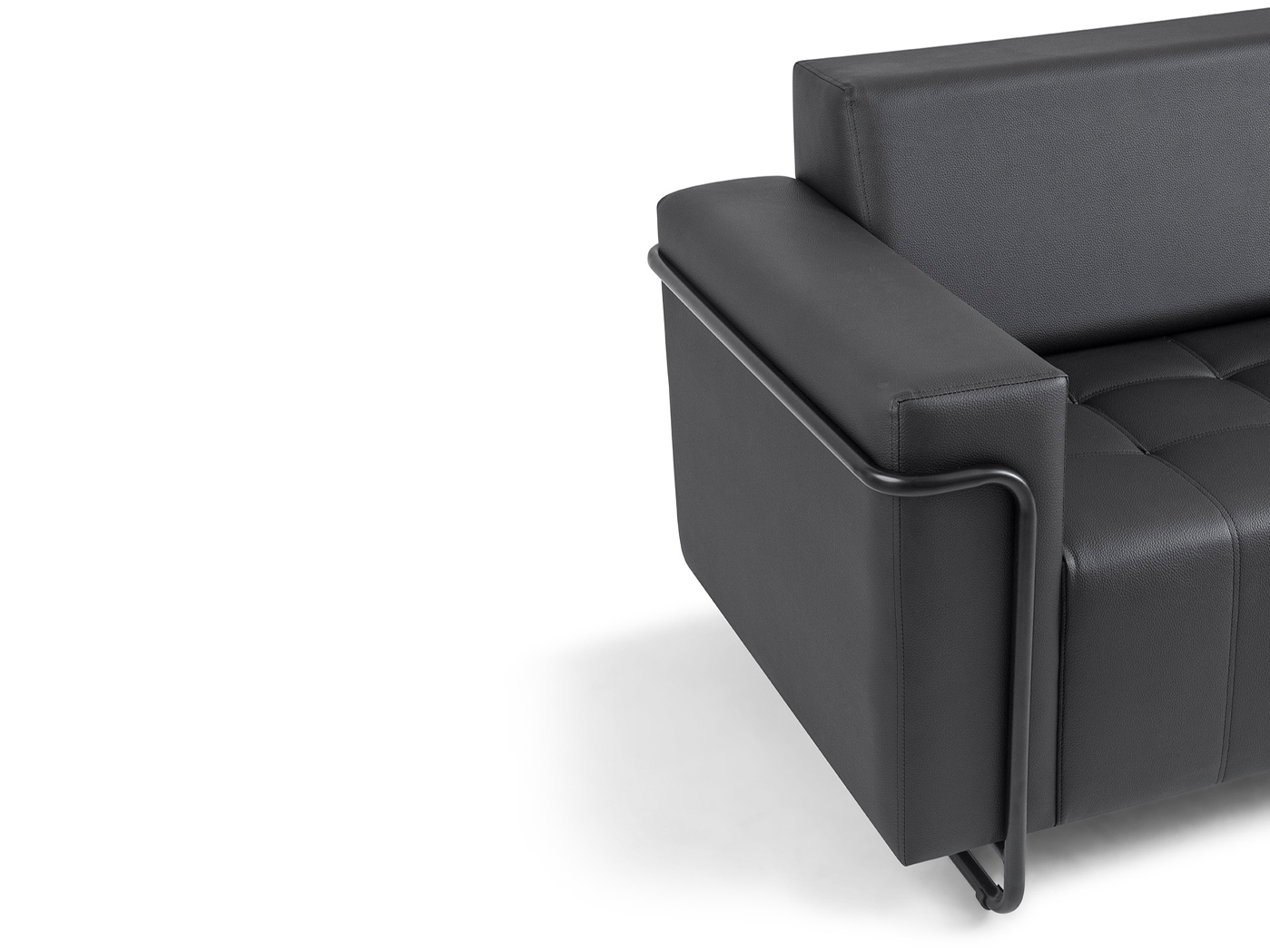 Sofás  Sofá Lyon  1114/2E - PU054 – Epóxi Preto Starmobile Design