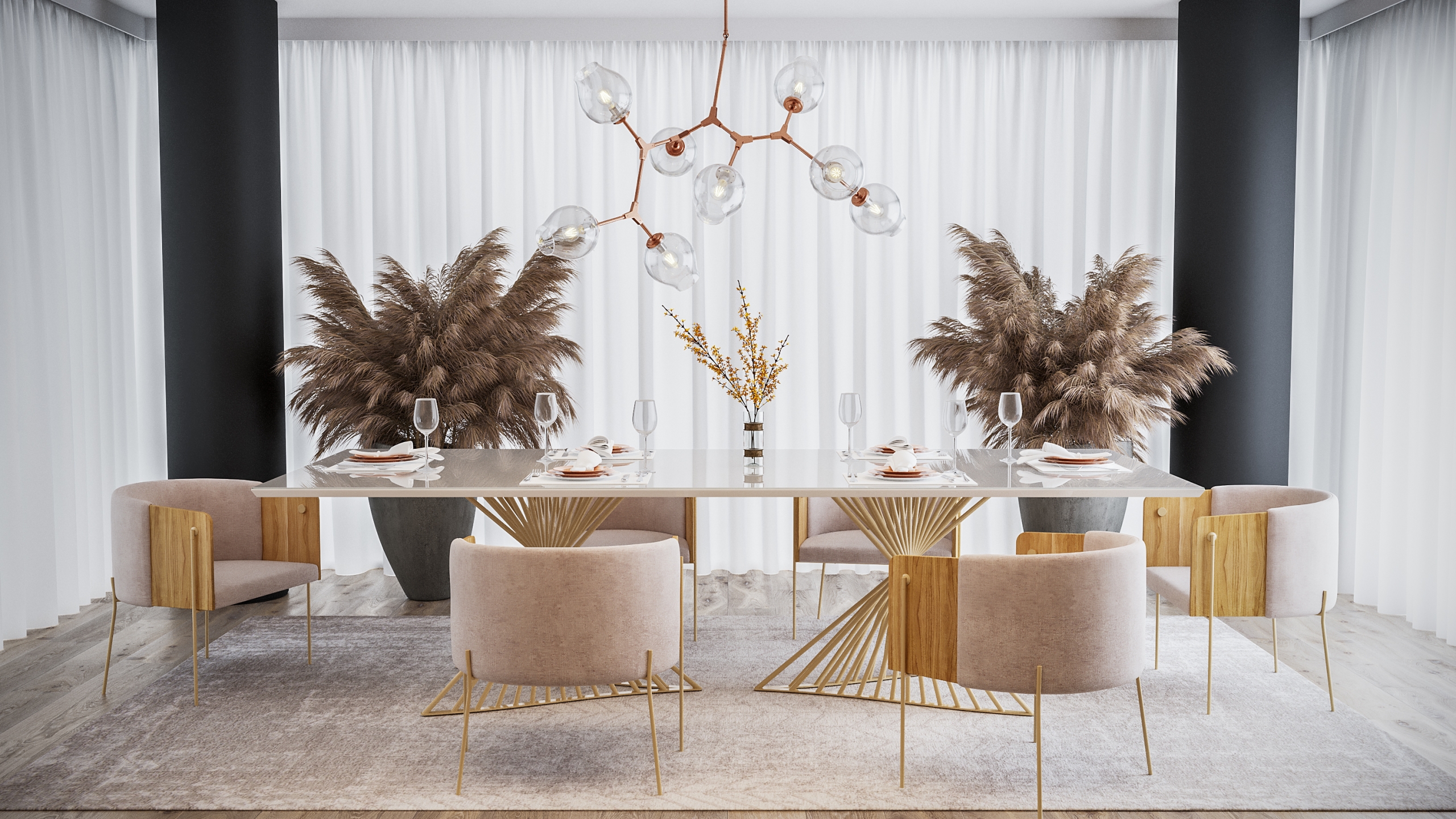 Ambientes Sala De Jantar Com Poltrona Dot  Starmobile Design