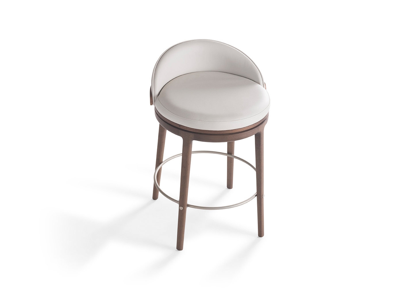Banquetas Banqueta Atena Encosto Baixo  2058BPMGR – FA080 – Nogueira – Apoio para pés HS04F Starmobile Design