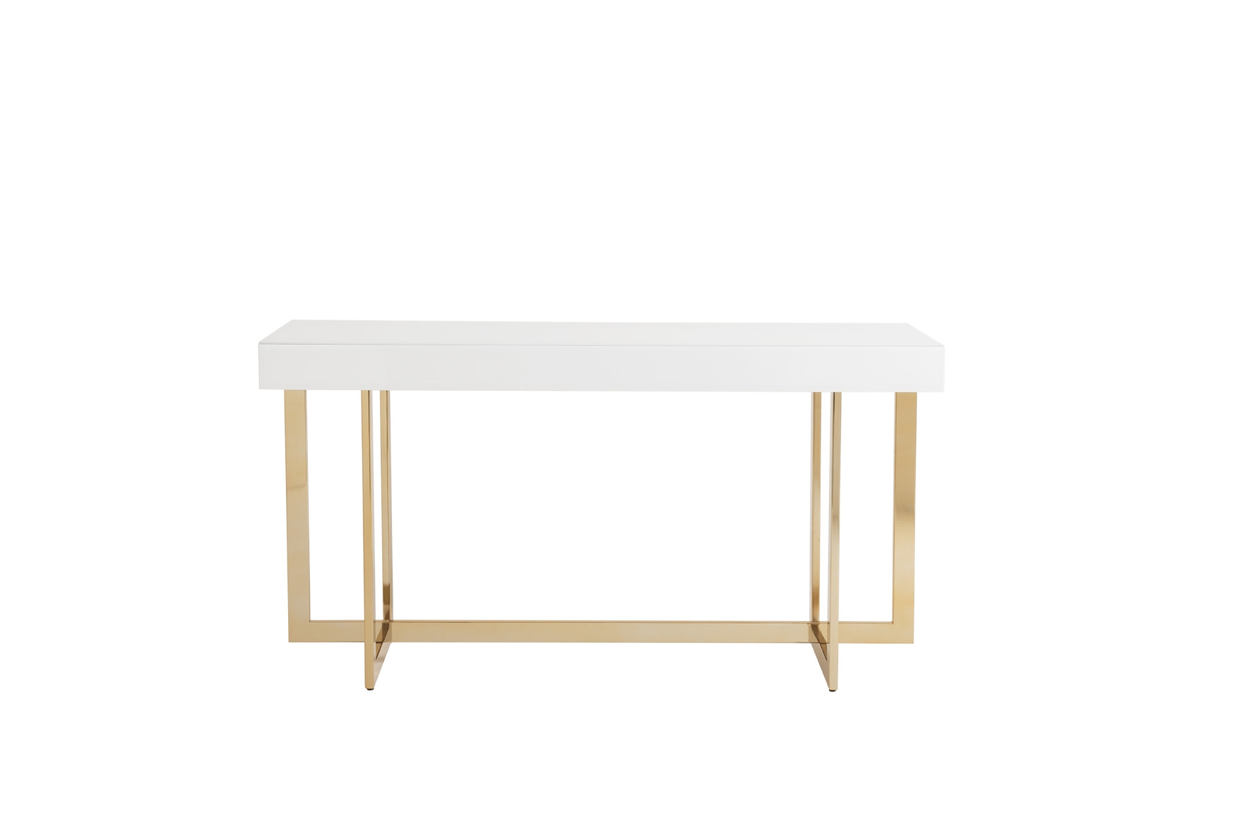 Complementos Aparador Liv APL150VIPP – Vidro Branco – Gold Starmobile Design